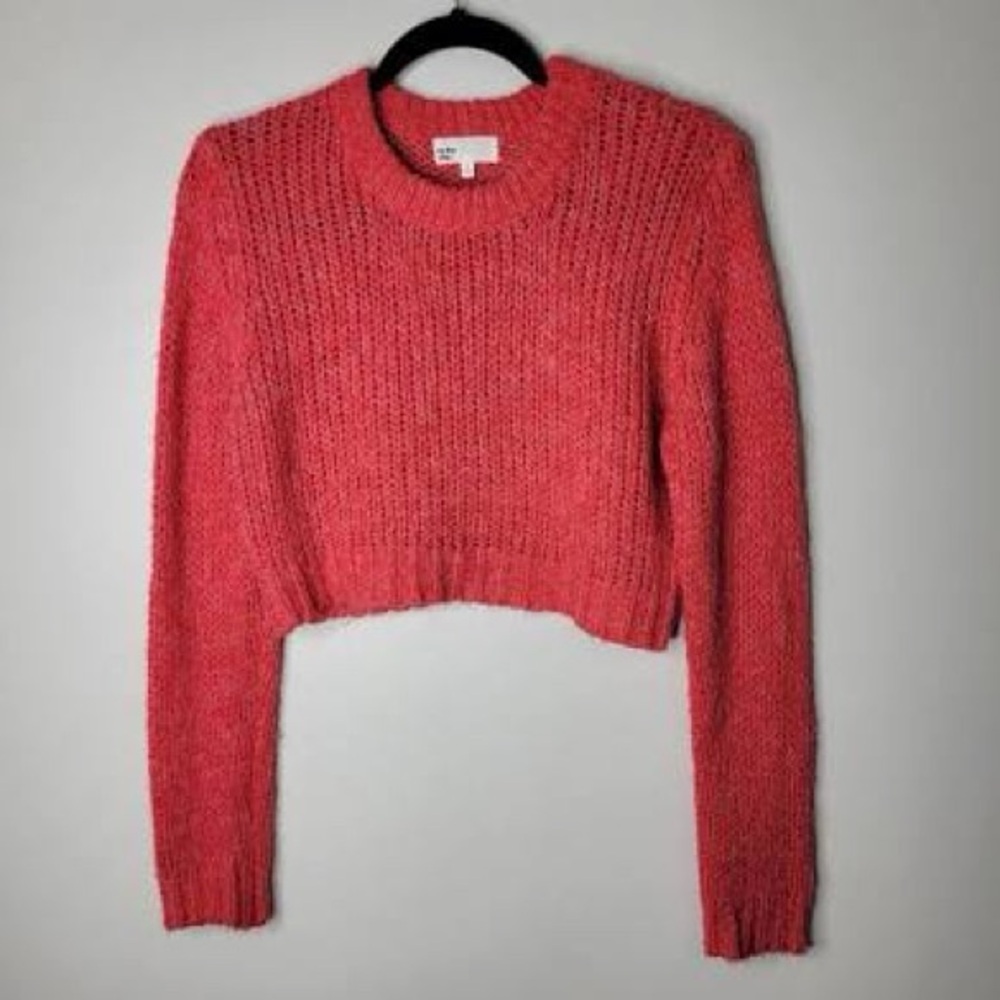 by the way. Red Knit Cropped Sweater (from Revolve) - Size S